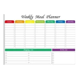 Fridge Auto-Magnetic Shopping List And Meal Planner.