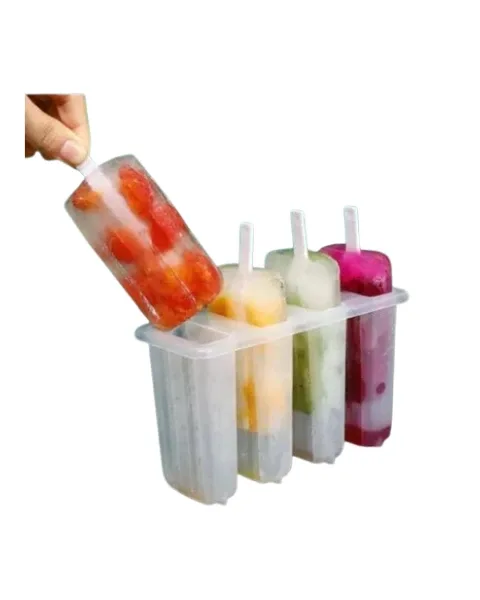 Reusable Ice Lolli / Popsicle Mold (4 per set)