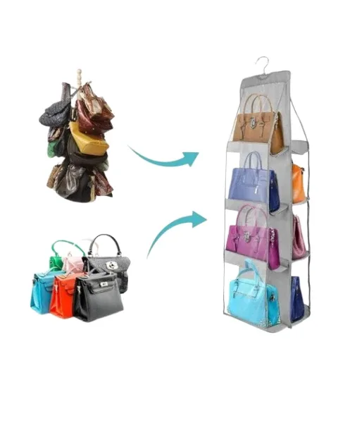 Wardrobe/Closet Handbag Organiser With Hanger
