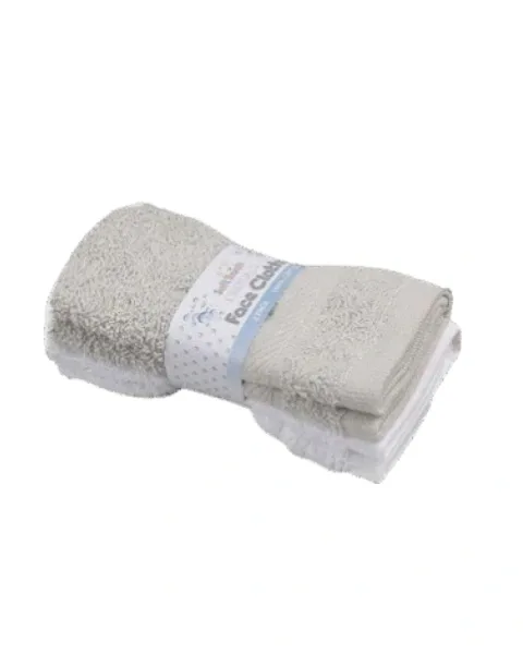 Soft Touch Face Cloths (2 Per Pack)