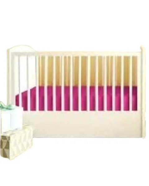 Pink Fitted Cot Bedsheets (Pack Of 2)
