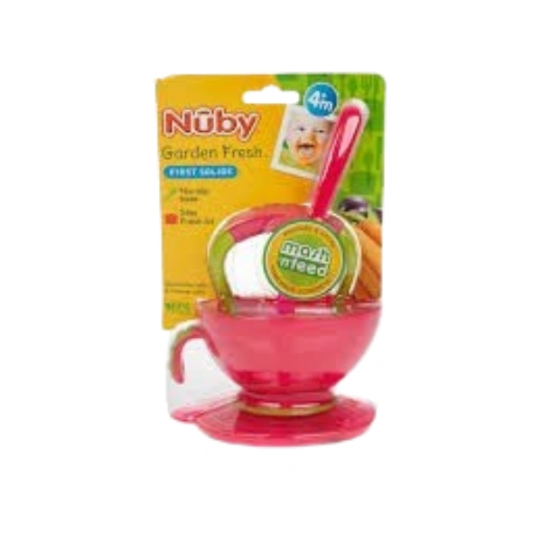 Nuby Spoon, Bowl And Food Masher Set.
