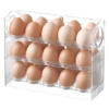 3 Layer Space Saving Flip Up Fridge Egg Holder