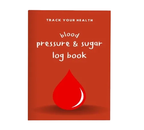 Track Your Health: Blood Pressure & Blood Sugar Monitor Logbook