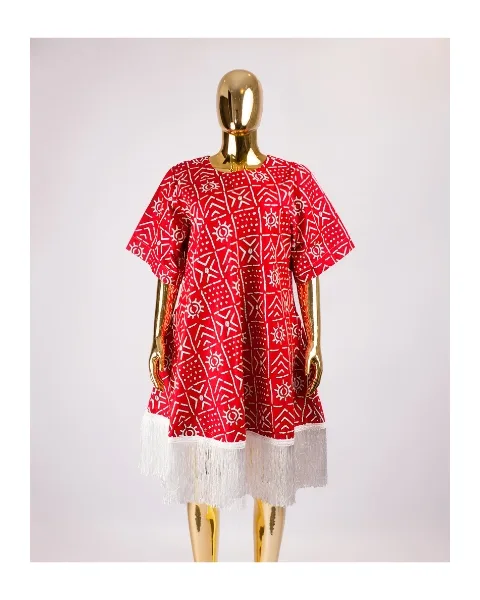 Embellished Olushola Dress With Frills