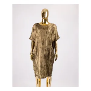 Olamide Dress - Metallic Gold
