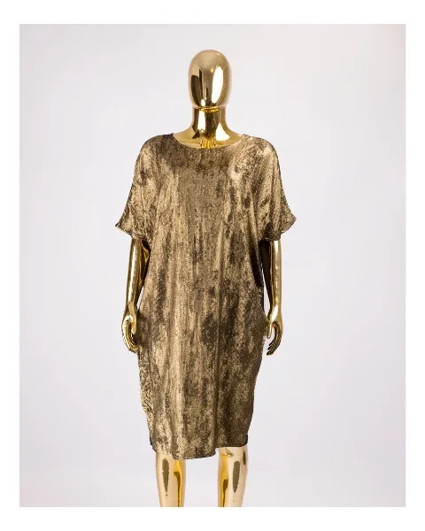 Olamide Dress - Metallic Gold