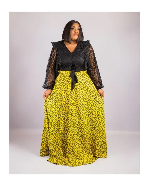 Jade Long Flare Skirt (Fully Lined)