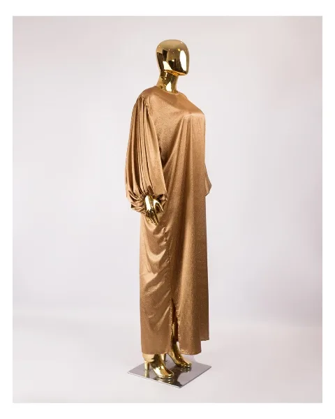 Sally Silk Dress (Gold Color)